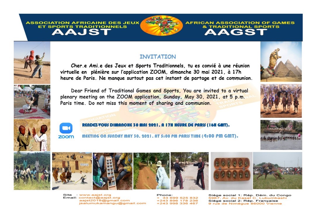 Réunion visioconférence AAJST du 30.5.2021 à 17h00 Paris