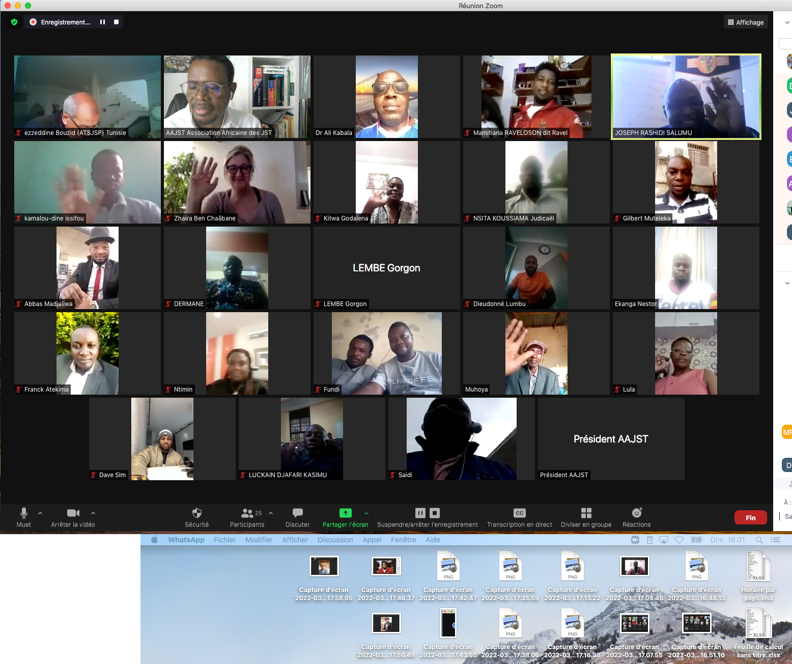Grande réunion AAJST vidéo-conférence via ZOOM